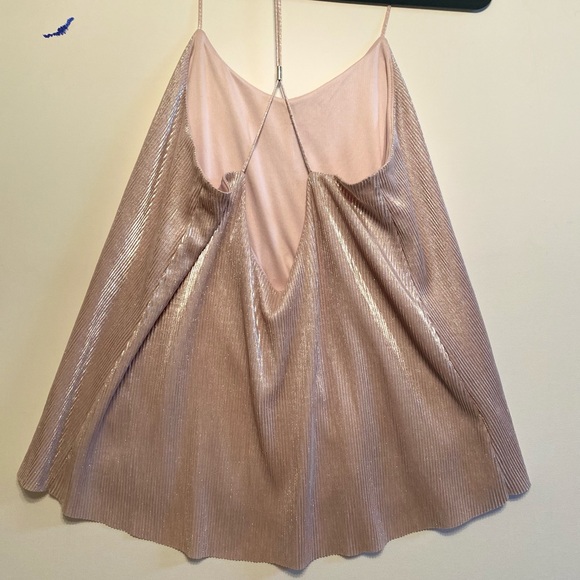 Express Pink Silk Top - Picture 3 of 4